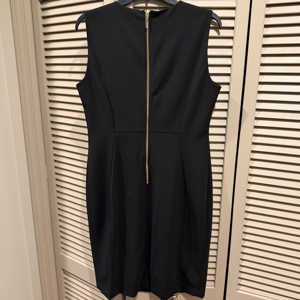 NWTs See Video Clip - Calvin Klein Sleeveless Women's Black sheath dress